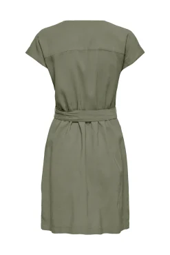 Vestido curto abotoado