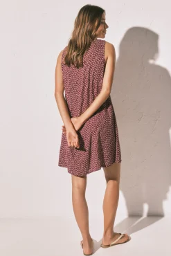 Vestido curto estampado
