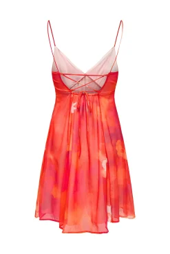 Vestido curto estampado