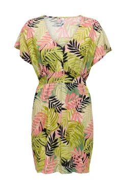 Vestido curto estampado floral