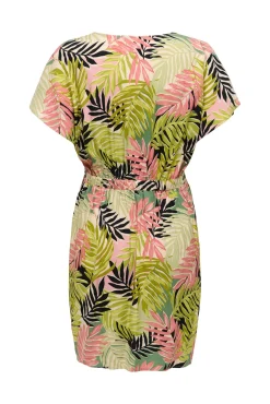 Vestido curto estampado floral