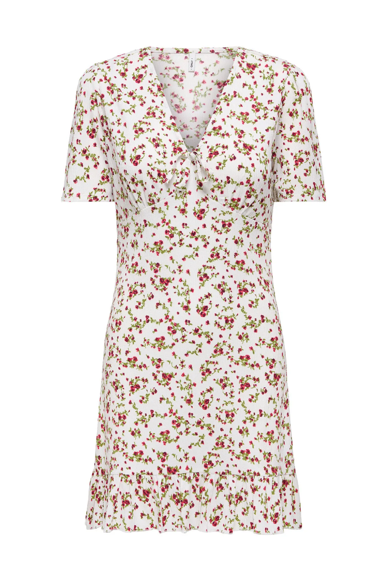 Vestido curto estampado floral