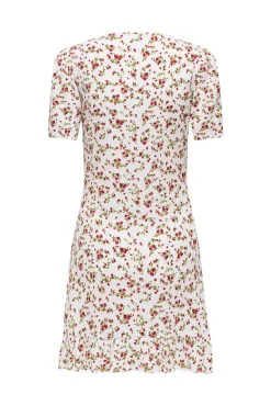 Vestido curto estampado floral