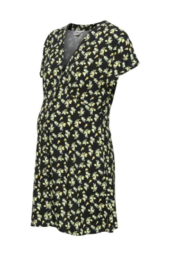 Vestido curto estampado maternity