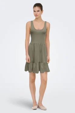 Vestido curto liso