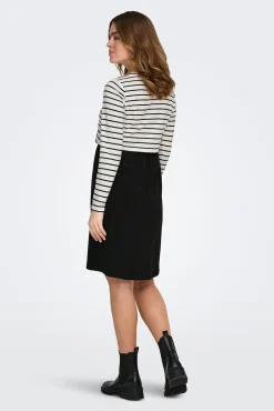 Vestido curto maternidade e amamentação