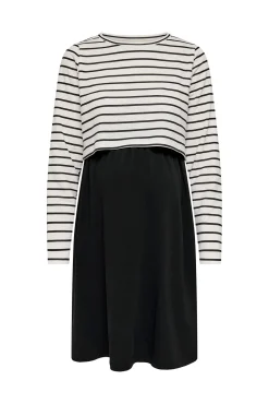 Vestido curto maternidade e amamentação