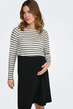 Vestido curto maternidade e amamentação