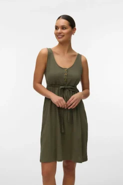 Vestido curto Maternity e amamentação