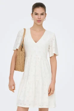 Vestido curto recortado