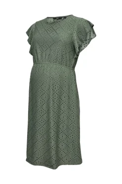 Vestido curto vazado maternity