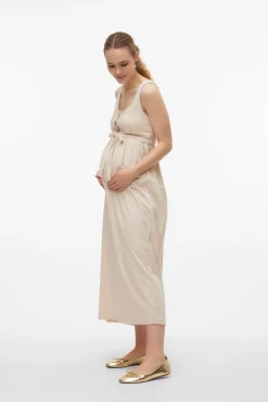 Vestido de alças maternity e amamentação