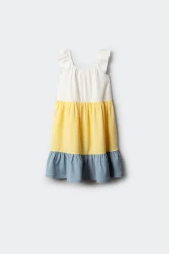 Vestido de blocos menina