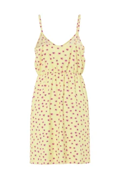 Vestido de flores de alças