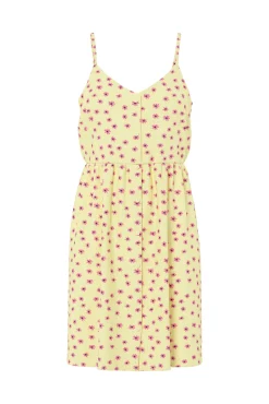Vestido de flores de alças