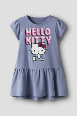 Vestido manga curta Hello Kitty