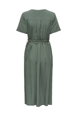 Vestido maternity com cinto