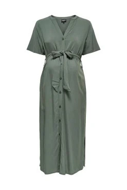Vestido maternity com cinto