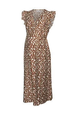 Vestido midi maternity e amamentação