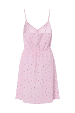 Vestido mini de alças estampado