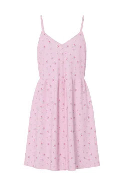 Vestido mini de alças estampado