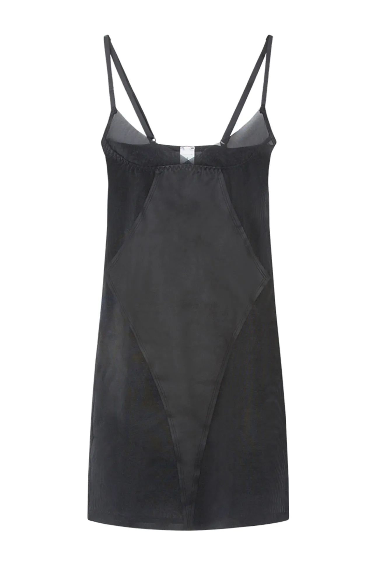 Vestido modelador tule preto