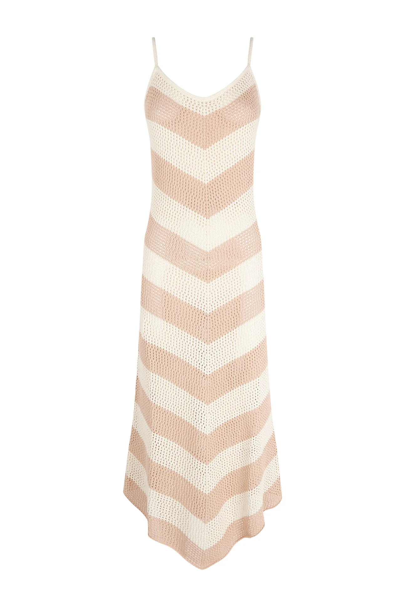 Vestido punto bicolor