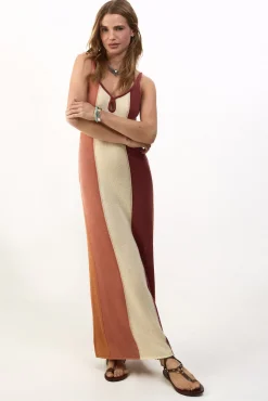 Vestido punto multicolor